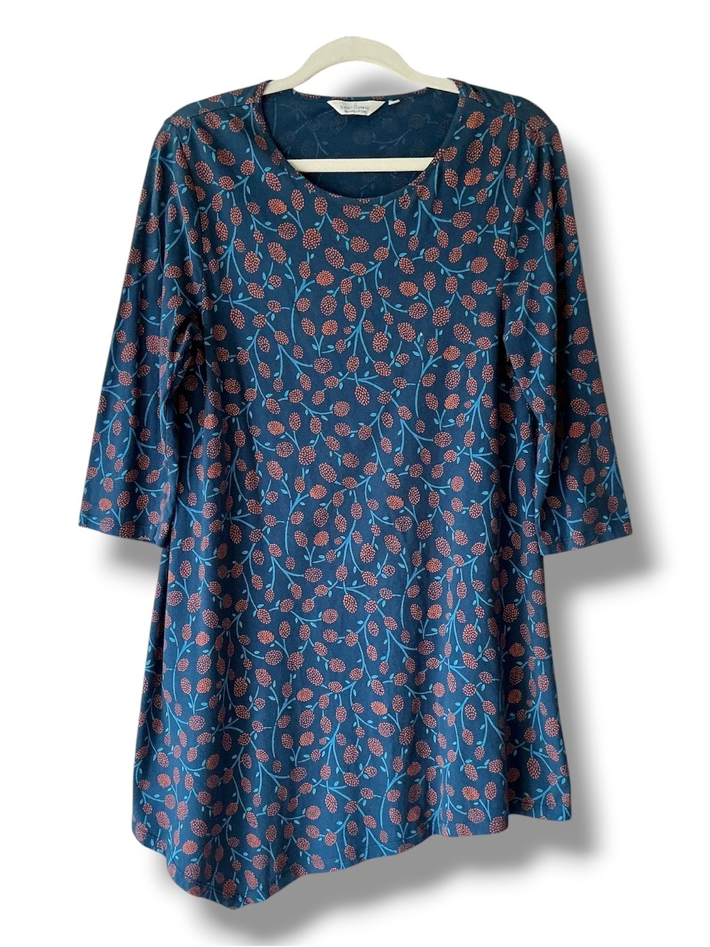 Seasalt Cornwall Organic Cotton Lagenlook Asymmetrical Nansidwell Tunic SIze 10